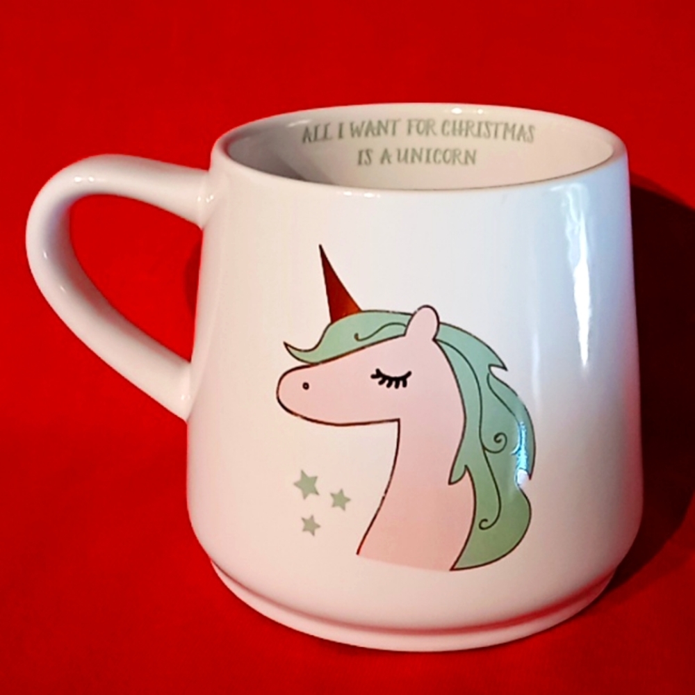 UNICORN "All I Want For Christmas Is A Unicorn" Mug. By: Slant Collections.